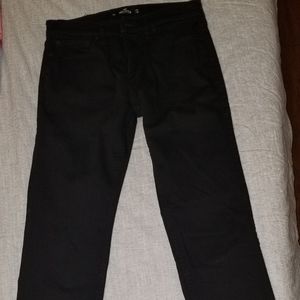 Hollister Men's Black Slim Straight Epic Flex Jeans Size 31x32